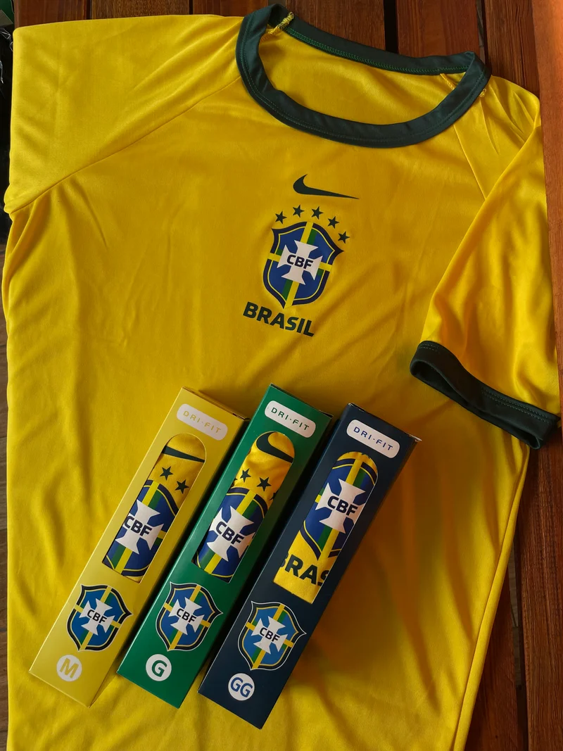 Dri Fit Brasil Amarela Front